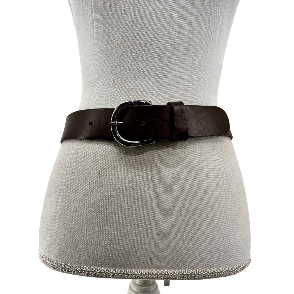 Jessi Lee Womens Sz Small Brown Leather Belt Minimalist Casual